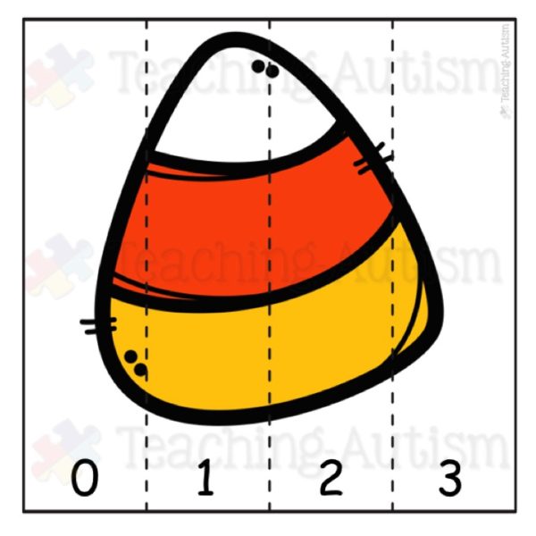 Halloween Number Puzzles Counting to 10