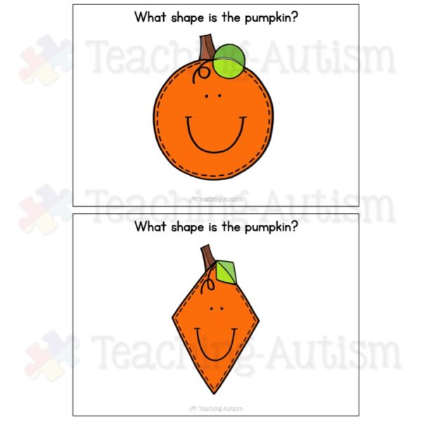 Pumpkin 2D Shape Halloween Matching