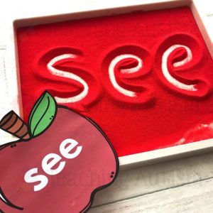 Apple Sight Word Flashcards