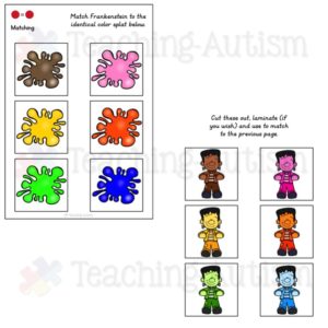 Halloween Adapted Work Folder - Teaching Autism