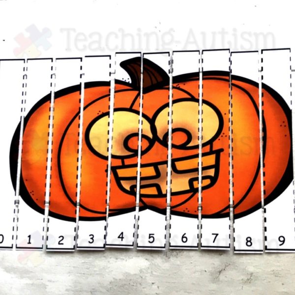 Halloween Number Puzzles Counting to 10