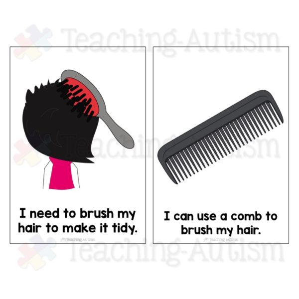 Brushing my Hair Social Story