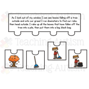 Autumn Fall Short Story Sequencing Jigsaws