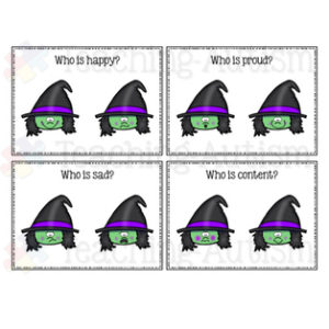 Witch Feeling Task Cards