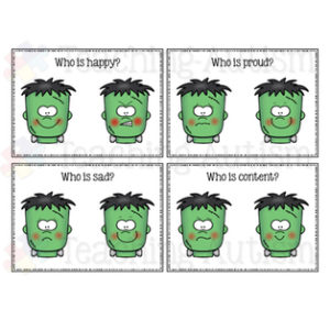 Frankenstein Feeling Task Cards