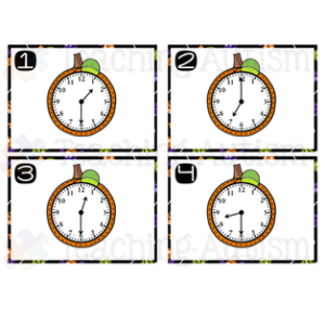 Halloween Telling Time Task Cards