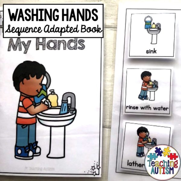 Washing Hands Adapted Sequencing Book