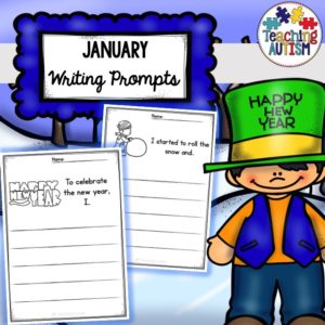 January Writing Prompt Worksheets