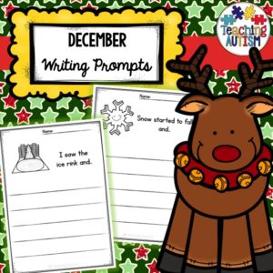 December Writing Prompt Worksheets