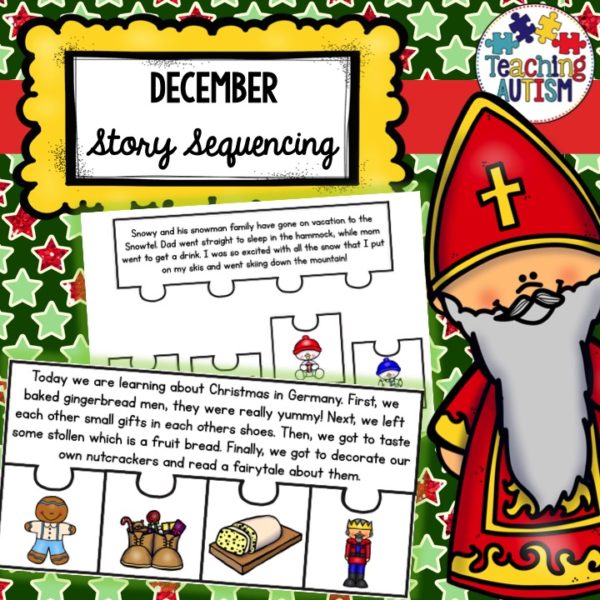 December Story Sequencing Jigsaws