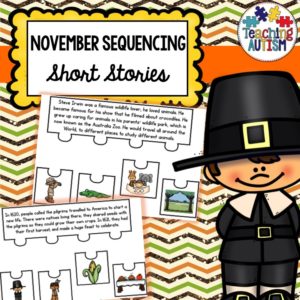 November Short Story Sequencing Jigsaws