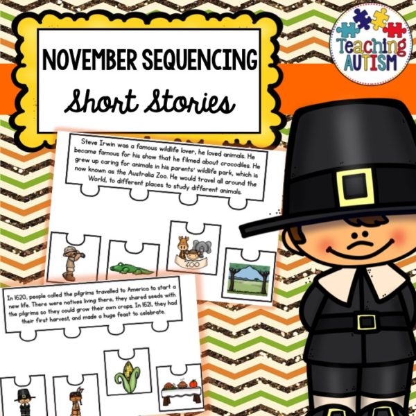 November Short Story Sequencing Jigsaws