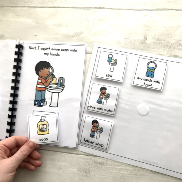 Washing Hands Adapted Sequencing Book