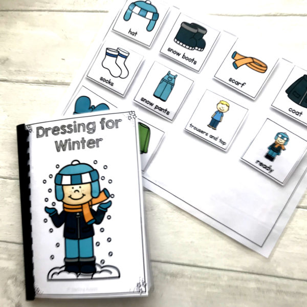 Dressing for Winter Life Skills Adapted Book Sequencing - Teaching Autism