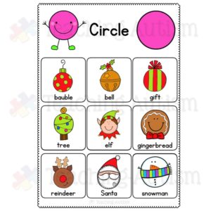 Christmas 2D Shape Sorting Pages