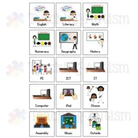 Individual Mini Visual Schedule Timeline - Teaching Autism