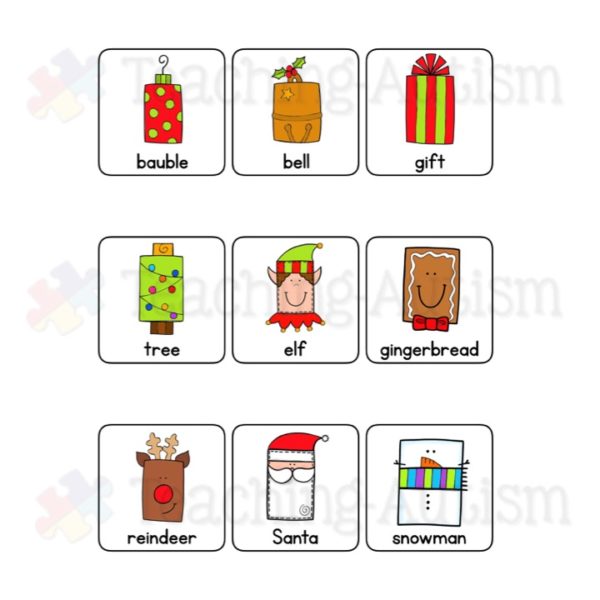 Christmas 2D Shape Sorting Pages
