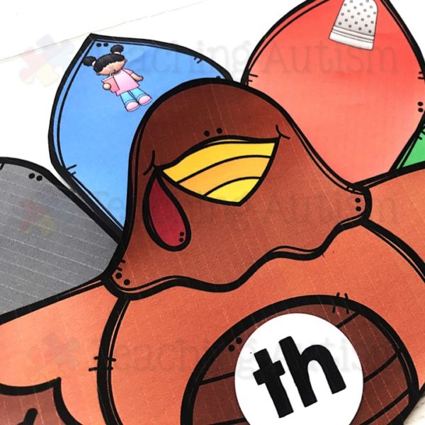 Turkey Digraph Game Thanksgiving Activities Teaching Autism