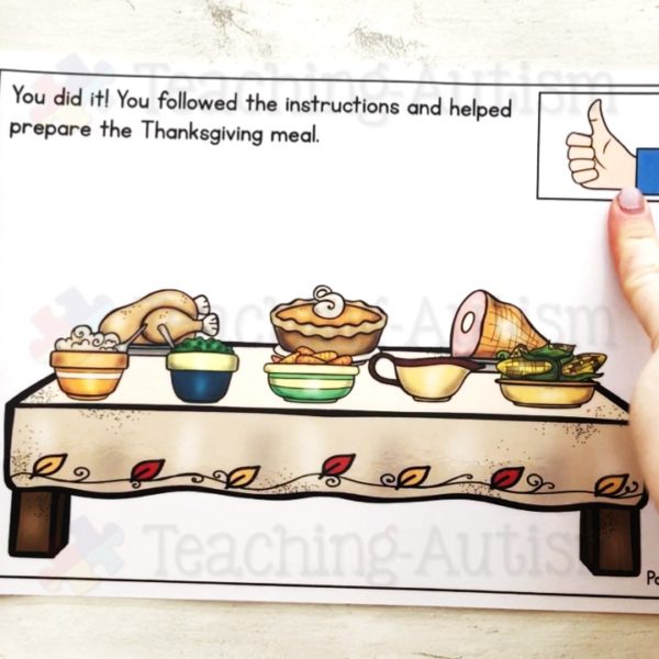 Thanksgiving Meal Adapted Book