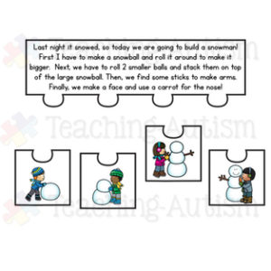 January Short Story Sequencing Jigsaw