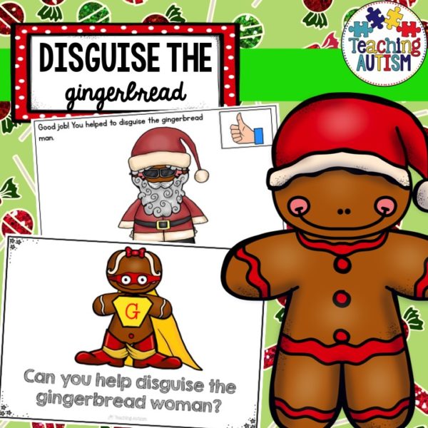 Gingerbread Man in Disguise Adapted Books - Teaching Autism