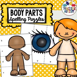 Body Parts Spelling Puzzles