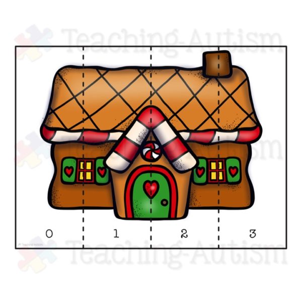 Gingerbread Man Number Puzzles