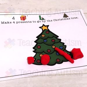 Christmas Counting Play Dough