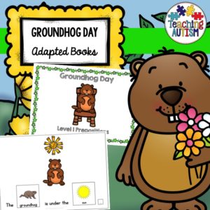 Groundhog Day Adapted Books for Special Education