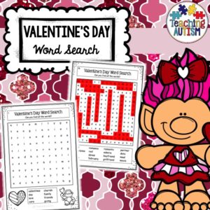 Valentine's Day Word Search Activities