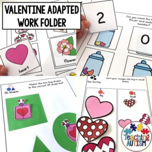 Valentine's Day Adapted Work Binder