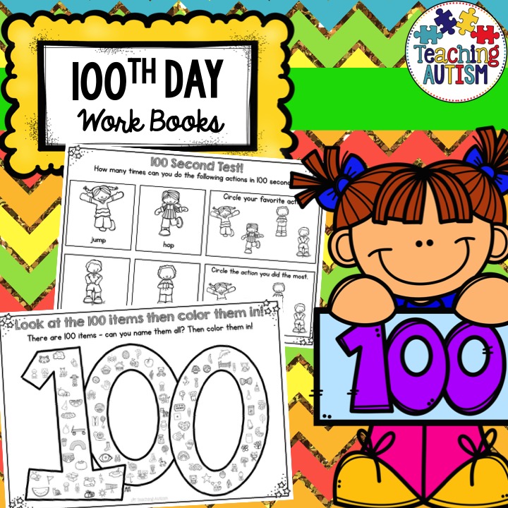 100th Day of School Activity Work Book