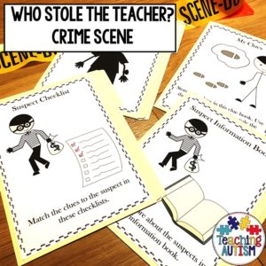Who Stole the Teacher Back to School Crime Scene
