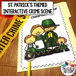 St Patrick's Day Crime Scene