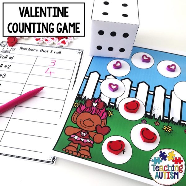 Valentine's Mini Eraser Activity