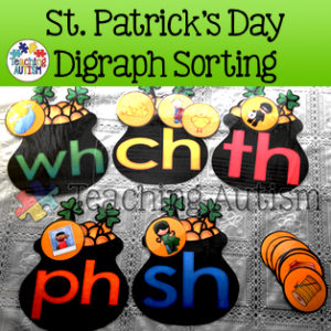 St. Patrick's Day Digraph Sorting