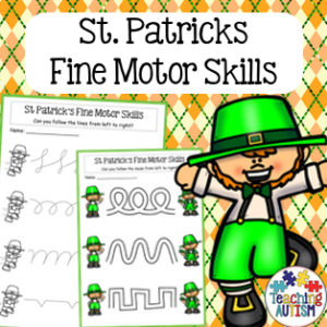 St Patrick's Day Fine Motor Worksheets