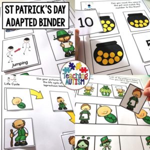 St Patricks Day Adapted Work Binder