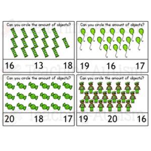 St Patrick's Day Counting Task Cards