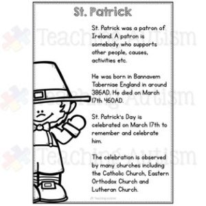 St Patrick's Day Comprehension Worksheets