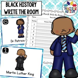 Black History Month Write the Room