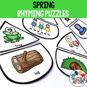 Spring Rhyming Puzzles