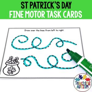 St Patrick's Day Fine Motor Task Cards