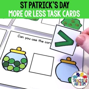 More or Less Task Cards