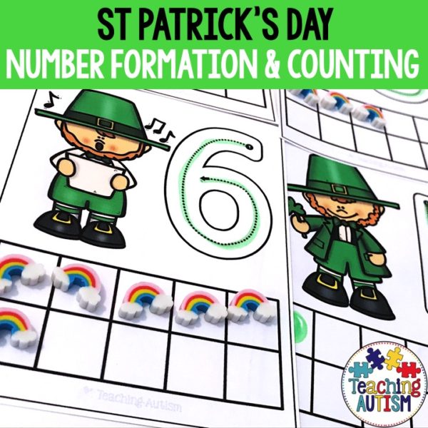 St Patrick's Math Task Cards, Ten Frames