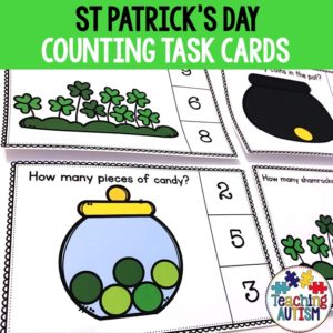 St Patrick's Counting Task Cards