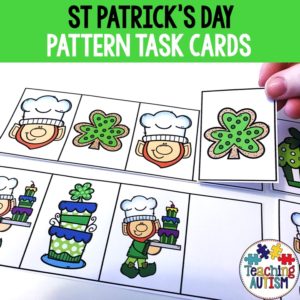 Pattern Task Cards, St Patrick's Day