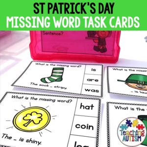 Missing Words in a Sentence St Patrick's