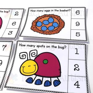 Spring Counting Task Cards