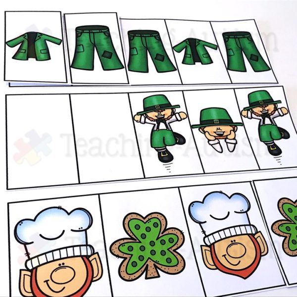 Pattern Task Cards, St Patrick's Day